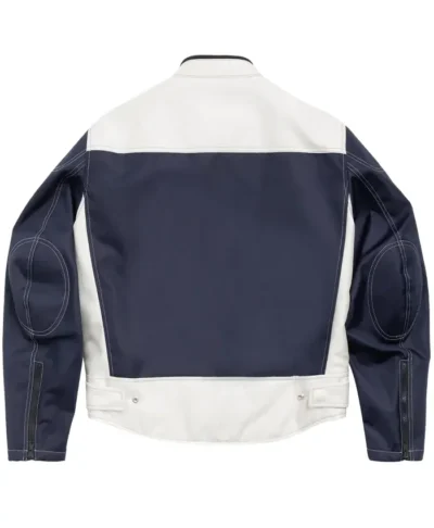 Stussy Navy Moto Jacket