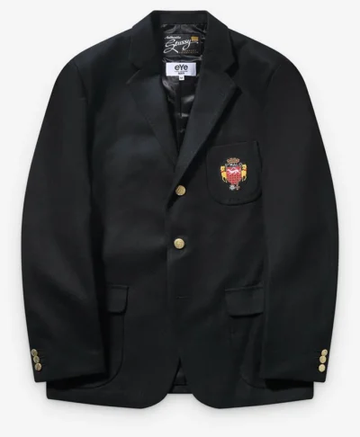 Stüssy x Junya Watanabe Black Venus Swirl Blazer Jacket