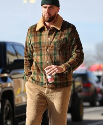 Sunday Game Day Travis Kelce Plaid Jacket