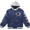 Supreme Champion Satin Varsity Jacket with Hood
