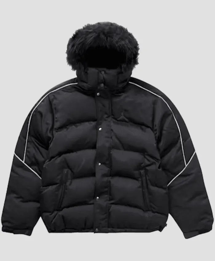 Supreme x Jordan Black Puffer Jacket