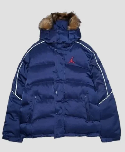 Supreme x Jordan Navy Puffer Jacket