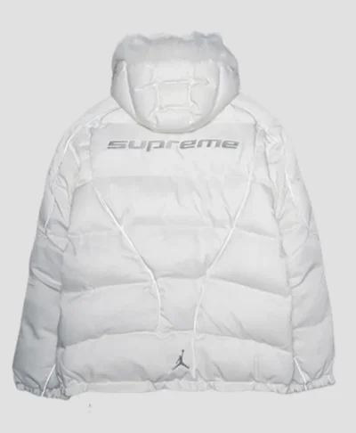 Supreme x Jordan White Puffer Jacket