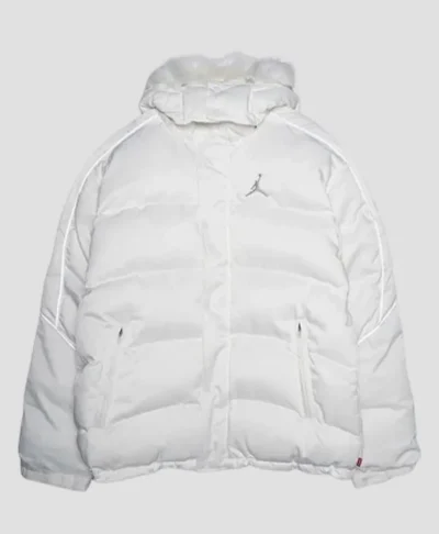 Supreme x Jordan White Puffer Jacket