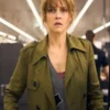Teresa Palmer Green Trench Coat