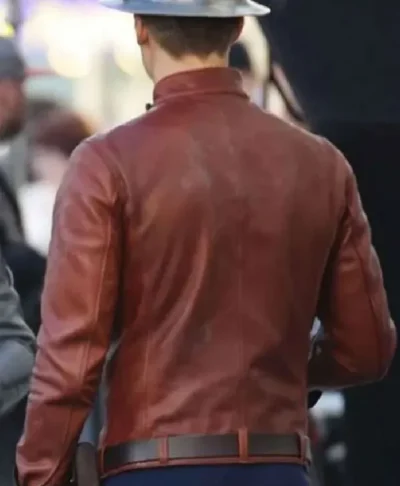 The Flash Teddy Sears Brown Leather Jacket