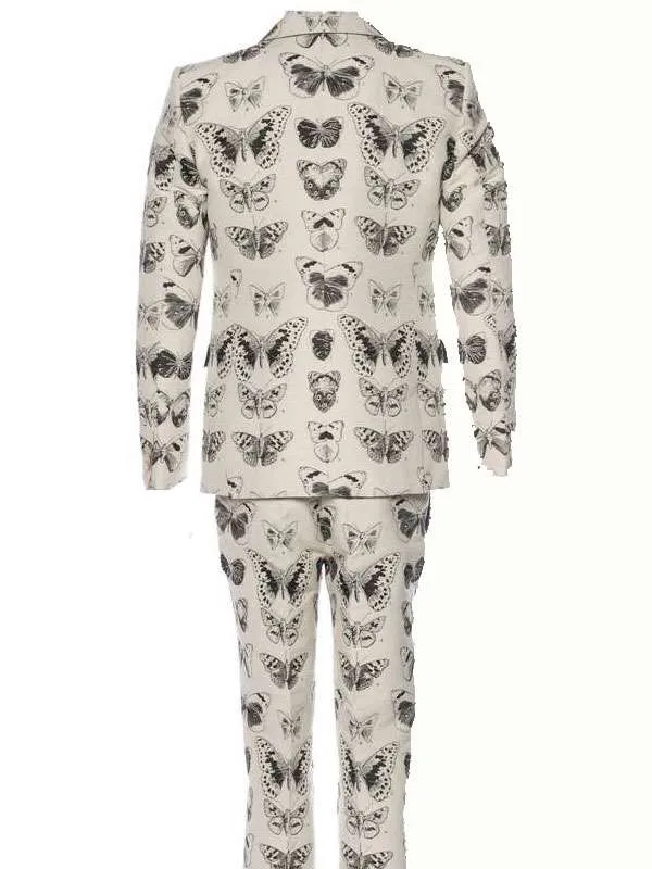 The Royals S03 Jake Maskall Butterfly Print Suit