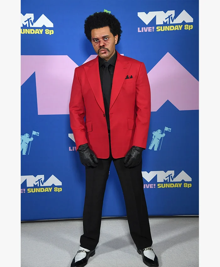 The Weeknd Red Suit