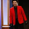 The Weeknd Red Suit