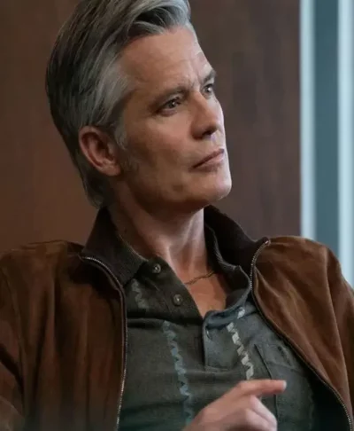 Timothy Olyphant Lucky Brown Suede Jacket