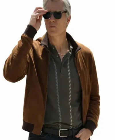 Timothy Olyphant Lucky Brown Suede Jacket