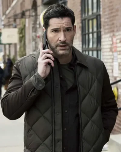 Tom Ellis CIA Quilted Jacket