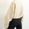 Topshop Bomber Mandarin Collar Jacket