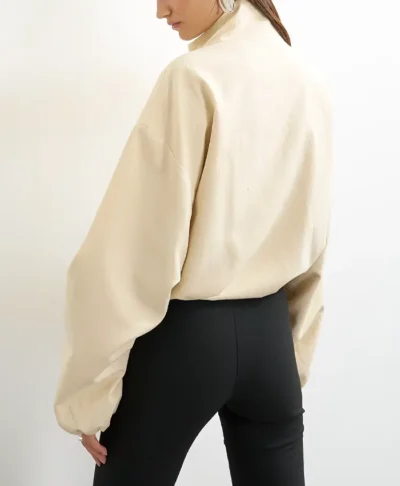 Topshop Bomber Mandarin Collar Jacket