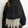 Topshop Bomber Mandarin Collar Jacket