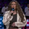 Tori Kelly NBA Finals 2026 Off-White Jacket