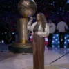 Tori Kelly NBA Finals 2026 Off-White Jacket