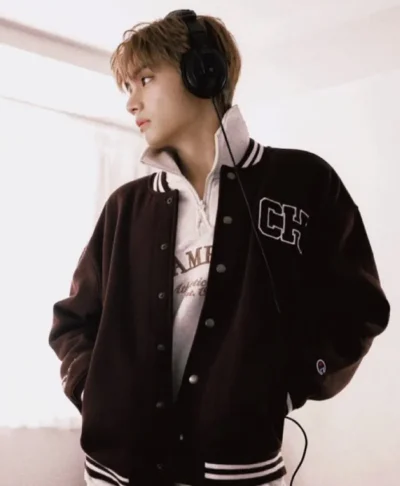 V True Champion Brown Varsity Jacket