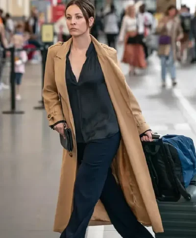 Vanished Kaley Cuoco Brown Wool Coat
