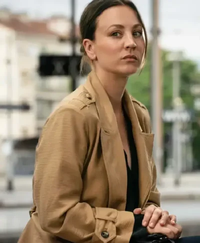 Vanished Kaley Cuoco Brown Wool Coat