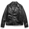 WWE Bret Hart Hitman Hart Foundation 1997 Black Biker Jacket