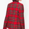 Women Christmas Plaid Suit Jacket