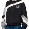 Women’s Las Vegas Raiders Starter Black Vintage Windbreaker Jacket