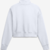 Women’s Nike Philadelphia Eagles White Fleece Cropped Quarter-Zip Sweatshirt