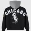buy OVO Chicago White Sox Black Insulated Twill Bomber Jacket