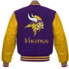 buy Paris Ward Minnesota Vikings Purple Wool Varsity Jacket