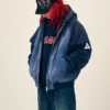 buy now Palace Blue Washed Zip-Up Fall 2026 Hooded Jacket
