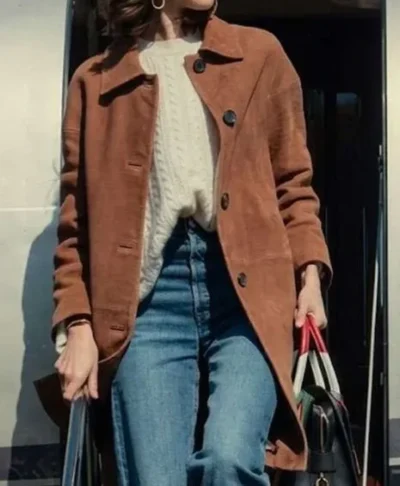 buy now The Gentlemen S02 Benedetta Porcaroli Brown Coat