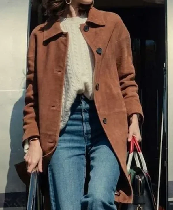 buy now The Gentlemen S02 Benedetta Porcaroli Brown Coat