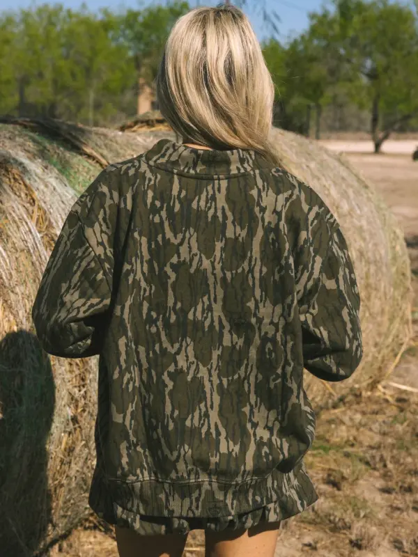 Mossy Oak Mock Neck Sweatshirt - Image 3