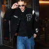 order now Paige Bueckers Custom Coach Black Varsity Jacket