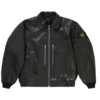 order now Supreme Stone Island Leather Bomber Jacket
