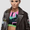 order now Tegan Nox WWE Brown Leather Jacket