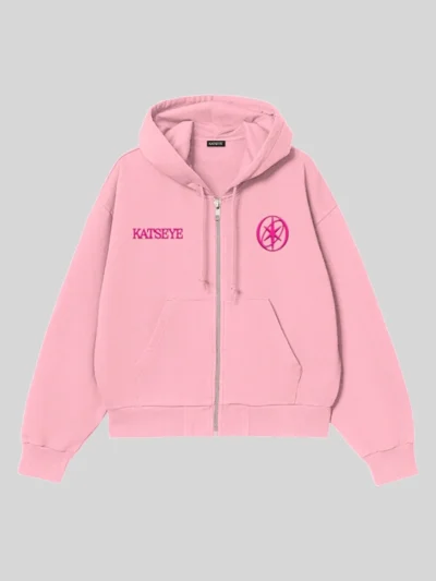 shop Katseye Desert Zip-up pink Hoodie