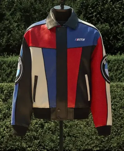 shop Kith for BMW Avirex Leather Racing Jacket