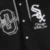shop OVO Chicago White Sox Black Insulated Twill Bomber Jacket