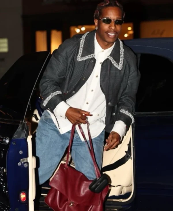 shop now A$AP Rocky Fall and Winter Plaid Coat