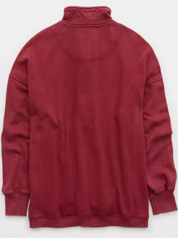 Aerie Getaway Quarter Snap Sweatshirt - Image 5