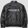 shop now Drake Viagra Racing Black Leather Jacket