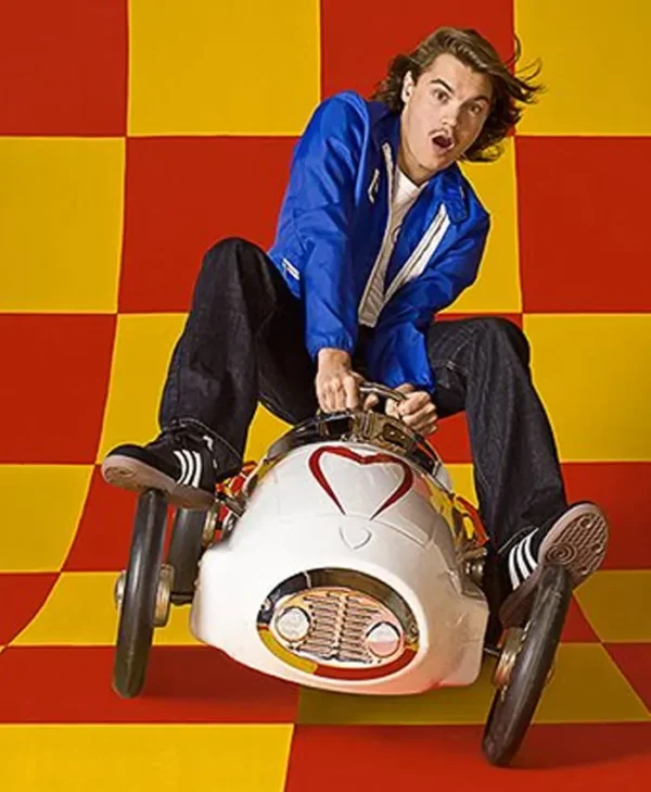 shop now Emile Hirsch Speed Race Blue Jacket