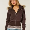 shop now Hollister Peyton Brown Twill Jacket