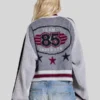 shop now Jaded London Team 85 Knitted Bomber Jacket