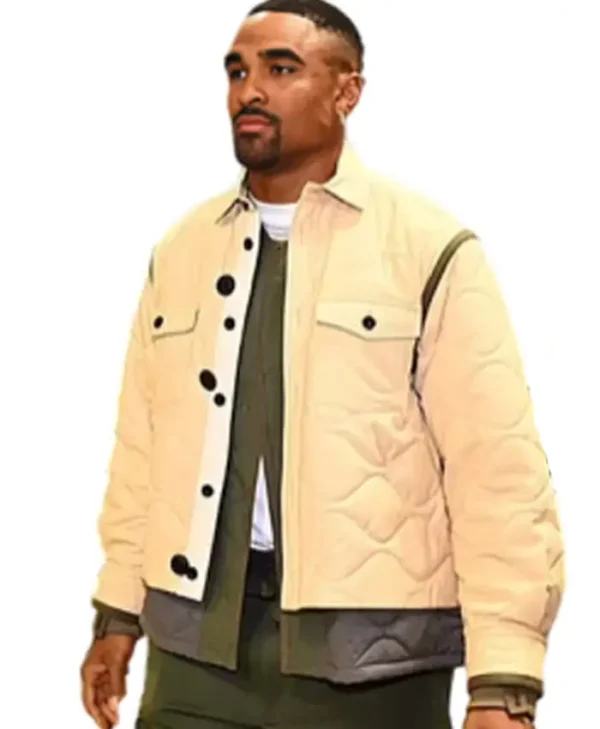 shop now Jalen Hurts NCAA Final Four 2024 Quilted Jacket