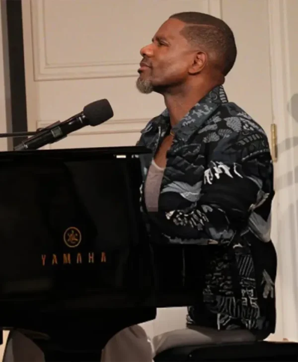 shop now Kirk Franklin Jennifer Hudson Show Black Jacket