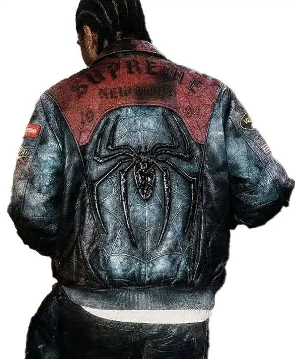 shop now Vintage Spider-Man 2026 Leather Jacket