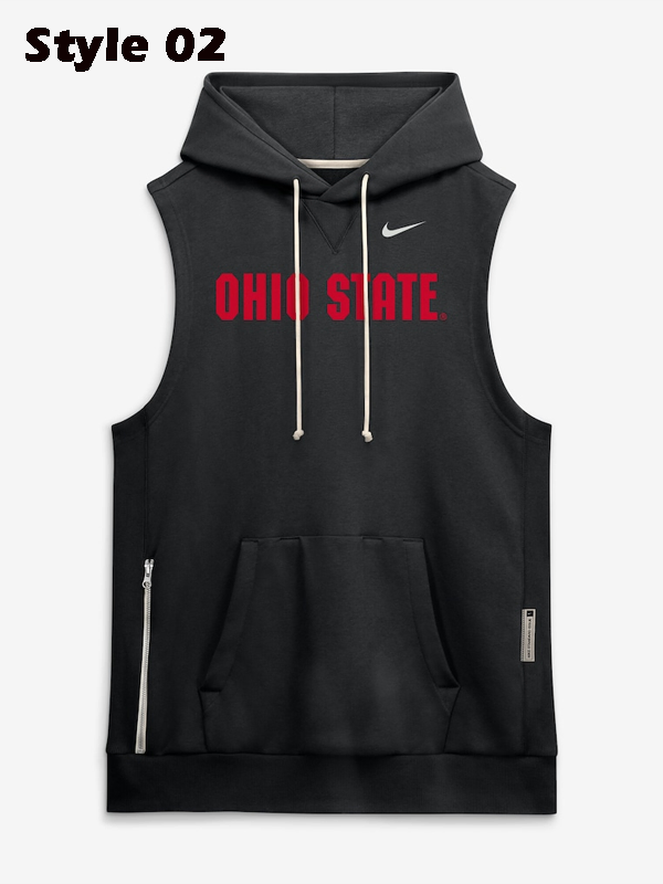 style 2 Ohio State Buckeyes Sleeveless Hoodie